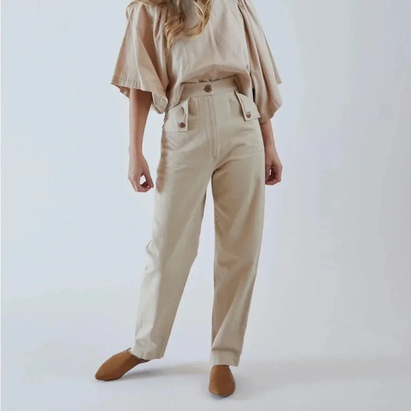 Ilana Kohn “Huxie” High Waisted Pale Denim Jeans - Picture 5 of 16